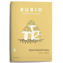 Maths exercise book Rubio Nº2 A5 Spanish 20 Sheets (10 Units)