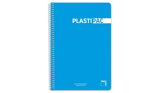 Notebook Pacsa Plastipac Turquoise Din A4 5 Pieces 80 Sheets