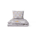 Ankras 2pcs bedding set 35/100 40/60 lama grey