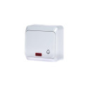 SWITCH BUTTON BELWHITE 1-POLE