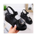 Filippo leather wedge sandals W DS4411 black (38)