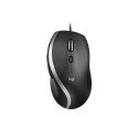 Logitech Advanced Corded Mouse M500s Optical Mouse  Wired  Black