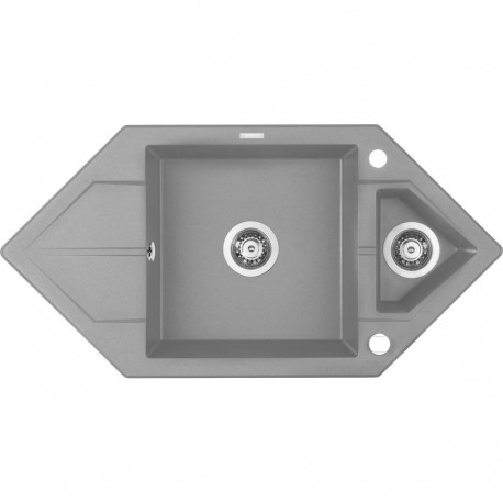 1.5-bowl granite sink with drainer - Space-Saver
