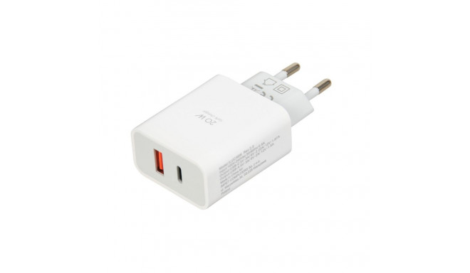 seinalaadija iBOX C-36 GaN PD20W, valge