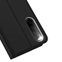 Dux Ducis Skin Pro Case pro Sony Xperia 10 V Flip Card Wallet Stand Black