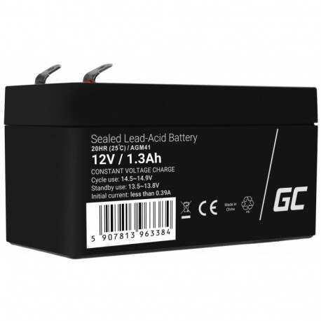 Here is the technical specification and common information for a 12V 1.3Ah AGM VRLA Battery