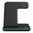 CANYON WS-303, 3in1 Wireless charger, with touch button for Running water light, Input 9V/2A, 12V/2A