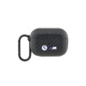 BMW case for AirPods Pro 2 BMAP2WMPUCA2 black PU Carbon Double Metal Logo