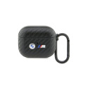 BMW case for AirPods 3 BMA3WMPUCA2 black PU Carbon Double Metal Logo