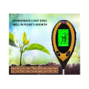 IVY Aqua ST-02 4in1 Garden Soil Testing device measure Sunlight Moisture Temperature PH Black