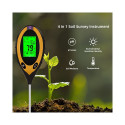 IVY Aqua ST-02 4in1 Garden Soil Testing device measure Sunlight Moisture Temperature PH Black