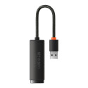 Baseus WKQX000001 Lite USB to RJ45 Võrgu Internetiadapterkaart 100Mbps Must