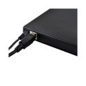 CP RW1 Slim External USB 2.0 CD / DVD Rom Drive Reader with USB Cable Power Black