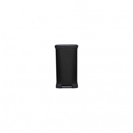 CURVER METALLIC WASTE BIN 50L WITH PEDAL /IML BLACK