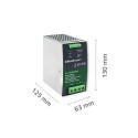 Qoltec 50886 Module UPS DC for DIN rail | 40A | 24V