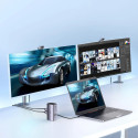 Ugreen Multifunkční HUB 12v1 USB C USB HDMI DP RJ45 AUX SD TF šedý (CM555)