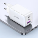 Rychlonabíječka Ugreen CD244 65W USB-A / 2x USB-C GaN - bílá