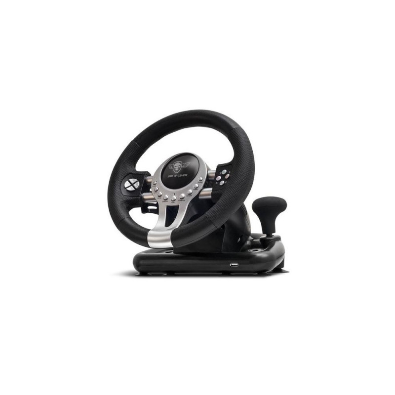 Spirit of Gamer Race Wheel Pro Black, Silver USB Steering wheel