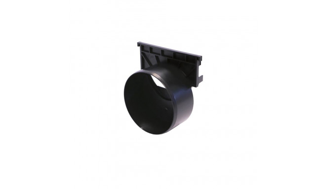 ACO HEXALINE 2.0 OUTLET ENDCAP. BLACK