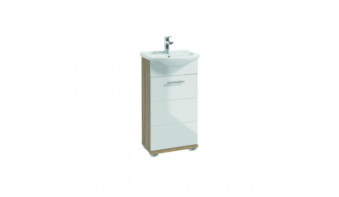 CABINET WASHBASIN BARI D45 WHITE/WOOD