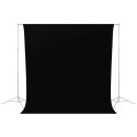 Caruba Wrinkle Resistant Backdrop 2,60 x 3 Meter Zwart