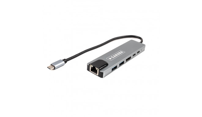 Caruba 6 in 1 USB C Hub met Ethernet