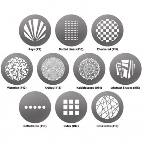 Westcott Optical Spot door Lindsay Adler Gobo Pack 1: Patterns (10 pack)