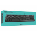 Logitech klaviatuur K120 USB INT, must