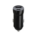 Maxlife MXCC-04 PD QC car charger 1x USB-C 1x USB 20W black + USB-C - USB-C cable 60W