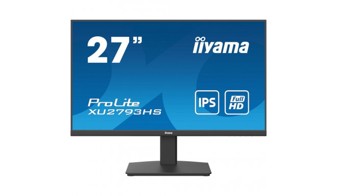 iiyama ProLite XU2793HS-B6 arvutimonitor 68,6 cm (27") 1920 x 1080 pikslit Full HD LED must