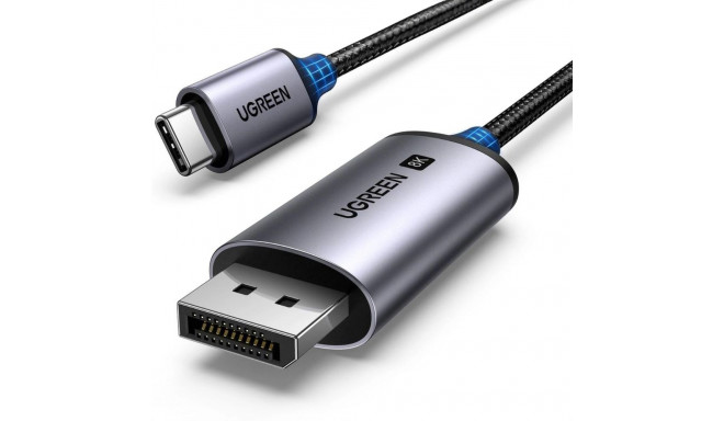 Ugreen CM556 cable with USB-C and DisplayPort 8K connectors, 3 m long - gray