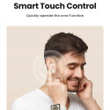 Bezdrátová sluchátka Ugreen HiTune T6 s funkcí ANC + USB-A - USB-C kabel - bílá