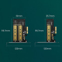 Ugreen adaptér rozšiřující karty PCIe 3.0 x4 na SSD M.2 M-Key / M.2 B-Key černý (CM302)