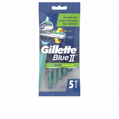 Ühekordsed pardlid Gillette Blue II Plus Slalom 5 Ühikut