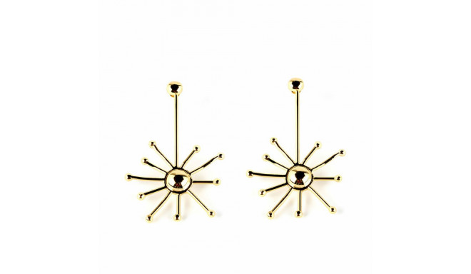 Ladies' Earrings Shabama Sun Brass gold-plated 7 cm