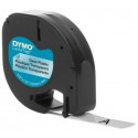 Dymo label printer tape LetraTag Plastic 12mmx4m, transparent