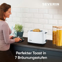 Severin automatic toaster AT 2286 (white/black, 700 watts)