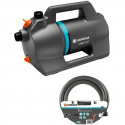 GARDENA Garden Pump 4100 Silent, suction hose set (dark grey/turquoise, 550 watts, model 2023)