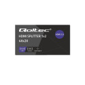 Qoltec 51797 Active HDMI Splitter 2 x HDMI 4K x 2K | 6Gb/s | 60Hz