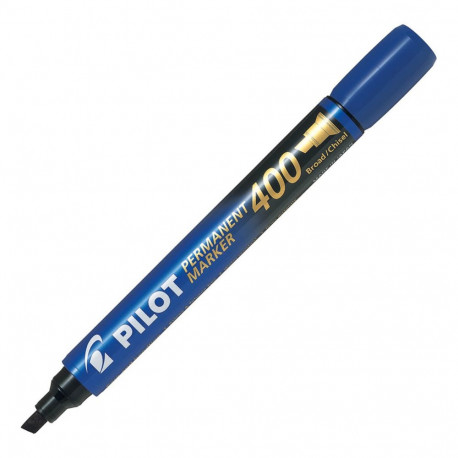 PERMANENT MARKER 400 - FINE CHISEL TIP - BLUE