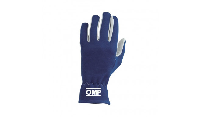 Men's Driving Gloves OMP Rally Navy Blue Blue M