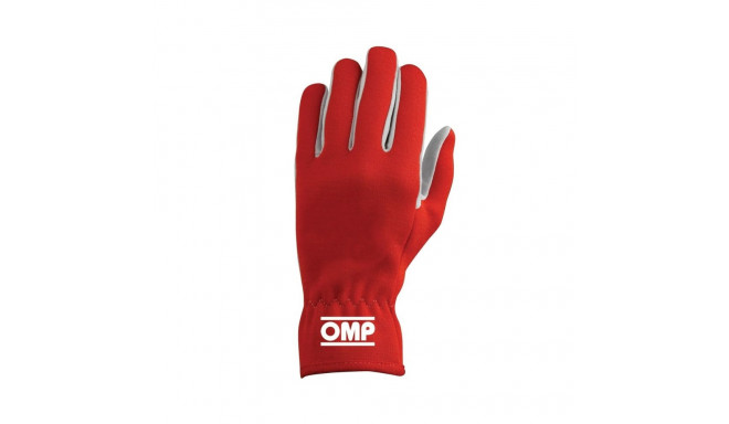 Men's Driving Gloves OMP Rally Punane XL