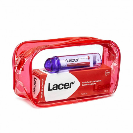 Toothbrush, Toothpaste and Mouthwash Set Lacer Neceser Viaje Travel (4 Pieces)