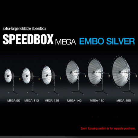 SMDV Speedbox Mega 130 Deep softbox 130cm silver bowens mount