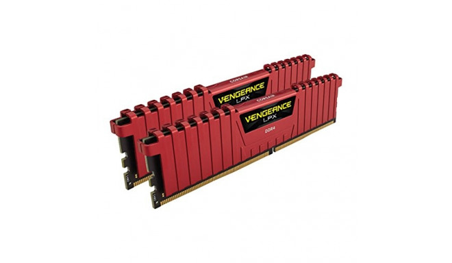 Corsair DDR4 16GB 3200 Kit - CMK16GX4M2B3200C16R, Vengeance LPX Red