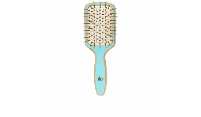 Detangling Hairbrush Ilū Bamboom Blue Squared