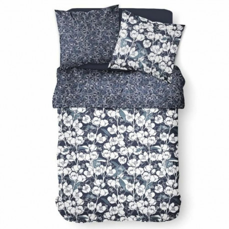 Duvet cover set TODAY Mawira Navy Blue Double bed 260 x 240 cm Floral