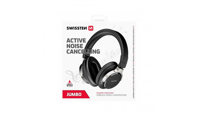 Swissten Jumbo ANC Wireless Stereo Bluetooth Headphones