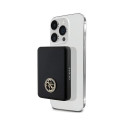 Guess 15W Kiirlaadimisega Power Bank 5000mAh 1x USB-C koos MagSafe Strassed 4G Logoga Must