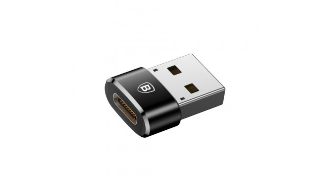 Baseus CAAOTG-01 USB 2.0 to USB-C (Type-C) 5A kaabli konverteri adapter Must